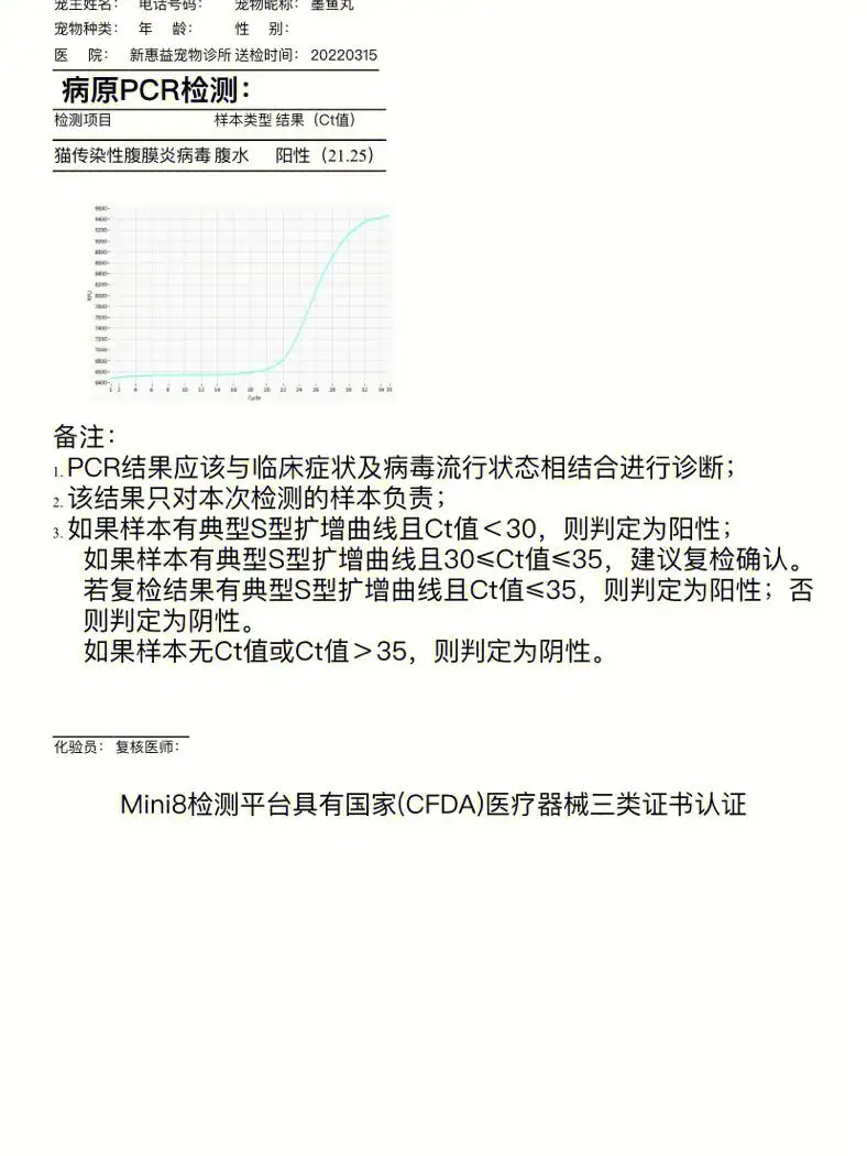 猫猫做pcr能确诊传腹吗(猫咪pcr检测阴性会是传腹吗)